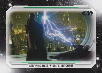 2019 Topps Star Wars Skywalker Saga #35 Stopping Mace Windu's Judgment Front