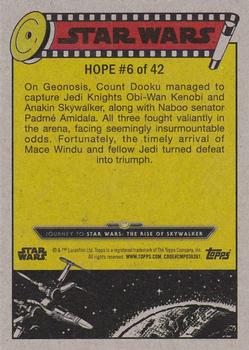 2019 Topps Star Wars Journey to Star Wars The Rise of Skywalker #6 Rescue From Above Back