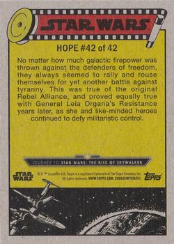2019 Topps Star Wars Journey to Star Wars The Rise of Skywalker #42 Allies of the Force Back