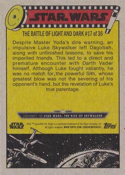 2019 Topps Star Wars Journey to Star Wars The Rise of Skywalker #71 A Rushed Confrontation Back