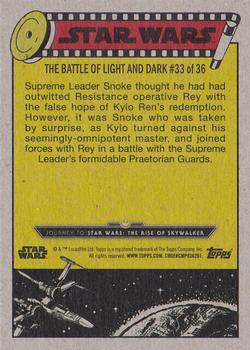 2019 Topps Star Wars Journey to Star Wars The Rise of Skywalker #87 United Against the Praetorian Guards Back