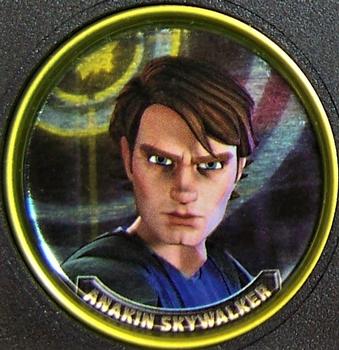 2008 Topps Star Wars: The Clone Wars - Coins Yellow #1 Anakin Skywalker Front