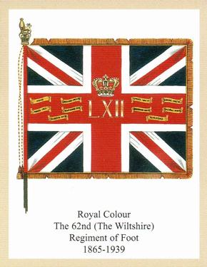 2011 Regimental Colours : The Wiltshire Regiment 2nd Series #3 Royal Colour The 62nd (The Wiltshire) Regiment of Foot 1865-1939 Front