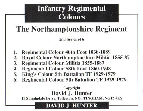 2013 Regimental Colours : The Northamptonshire Regiment 2nd Series #NNO Title Card Back