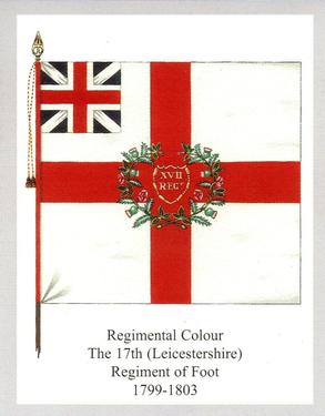2013 Regimental Colours : The Royal Leicestershire Regiment 2nd Series #3 Regimental Colour The 2/17th (Leicestershire) Regiment of Foot 1799-1803 Front