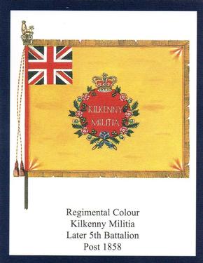 2012 Regimental Colours : The Royal Irish Regiment (18th Foot) 2nd Series #2 Regimental Colour Kilkenny Militia Later 5th (Militia) Battalion Post 1858 Front