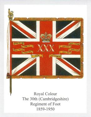 2012 Regimental Colours : The East Lancashire Regiment 2nd Series #3 Royal Colour The 30th (Cambridgeshire) Regiment of Foot 1859-1950 Front