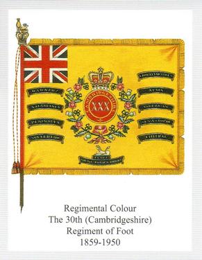 2012 Regimental Colours : The East Lancashire Regiment 2nd Series #4 Regimental Colour The 30th (Cambridgeshire) Regiment of Foot 1859-1950 Front