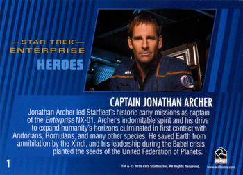 2019 Rittenhouse Star Trek Enterprise Archives Series 2 Heroes & Villains #1 Captain Jonathan Archer Back