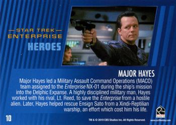 2019 Rittenhouse Star Trek Enterprise Archives Series 2 Heroes & Villains #10 Major Hayes Back