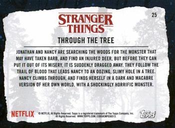 2019 Topps Stranger Things Welcome to the Upside Down #25 Through the Tree Back