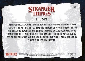 2019 Topps Stranger Things Welcome to the Upside Down #55 The Spy Back