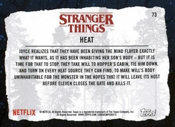 2019 Topps Stranger Things Welcome to the Upside Down #73 Heat Back