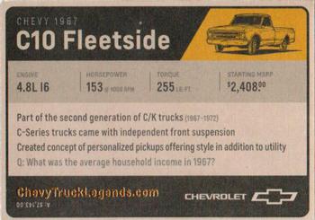 2018 Chevy Truck Legends #NNO 1967 C10 Fleetside Back