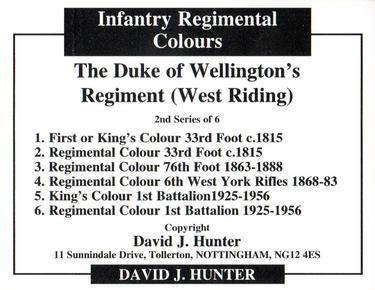 2011 Regimental Colours : The Duke of Wellington's Regiment (West Riding) 2nd series #NNO Title Card Back