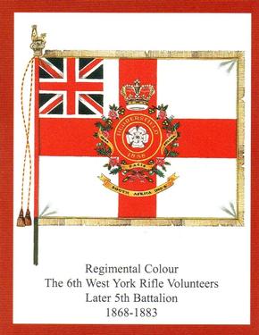 2011 Regimental Colours : The Duke of Wellington's Regiment (West Riding) 2nd series #4 Regimental Colour The 6th West York Rifle Volunteers Later 5th Battalion 1868-1883 Front