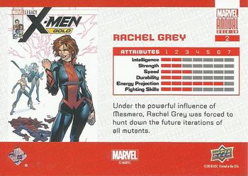 2018-19 Upper Deck Marvel Annual - Color Wheel #2 Rachel Grey Back