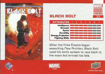 2018-19 Upper Deck Marvel Annual - Color Wheel #26 Black Bolt Back