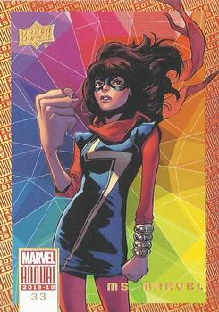 2018-19 Upper Deck Marvel Annual - Color Wheel #33 Ms. Marvel Front