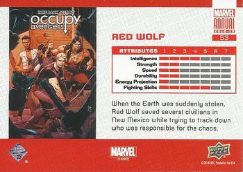 2018-19 Upper Deck Marvel Annual - Color Wheel #53 Red Wolf Back