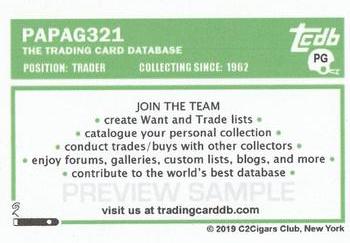 2019 C2Cigars TCDB Business Card - Preview Samples #PG PapaG321 Back