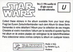 1996 Panini Star Wars Stickers #U Ree-Yees Back