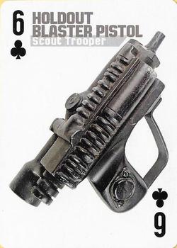 2013 Cartamundi Star Wars Weapons Playing Cards #6♣ Holdout Blaster Pistol - Scout Trooper Front