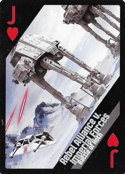 2013 Cartamundi Star Wars Battles Playing Cards #J♥ Rebel Alliance v. Imperial Forces - Battle of Hoth Front