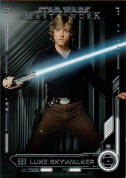 2019 Topps Star Wars Masterwork #1 Luke Skywalker Front