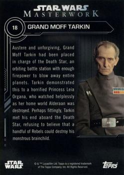 2019 Topps Star Wars Masterwork #18 Grand Moff Tarkin Back