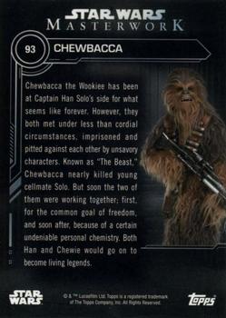 2019 Topps Star Wars Masterwork #93 Chewbacca Back