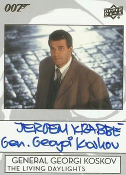 2019 Upper Deck James Bond Collection - Autographs Inscriptions #A-JK Jeroen Krabbe Front