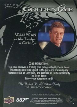 2019 Upper Deck James Bond Collection - Autographs SP #SPA-SB Sean Bean Back