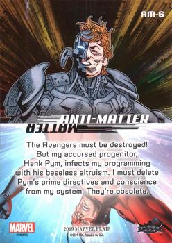 2019 Flair Marvel - Anti-Matter #AM-6 Ultron Back
