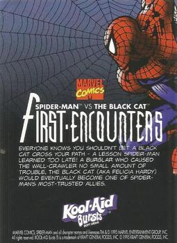 1995 Kool-Aid Bursts Spider-Man First Encounters #5 Spider-Man vs. The Black Cat Back