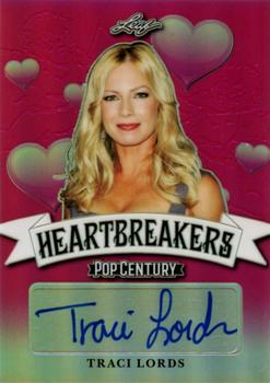 2019 Leaf Metal Pop Century - Heartbreakers Autographs Pink #H-TL1 Traci Lords Front