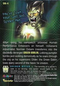 2002 Inkworks Fla-Vor-Ice Spider-Man #SM-4 Green Goblin Back