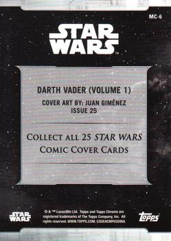 2019 Topps Chrome Star Wars Legacy - Comic Cover Cards #MC-6 Darth Vader (Volume 1) Back
