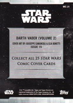 2019 Topps Chrome Star Wars Legacy - Comic Cover Cards #MC-21 Darth Vader (Volume 2) Back