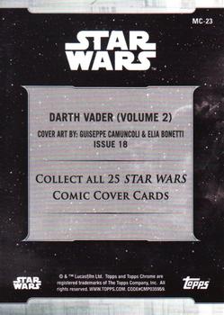 2019 Topps Chrome Star Wars Legacy - Comic Cover Cards #MC-23 Darth Vader (Volume 2) Back