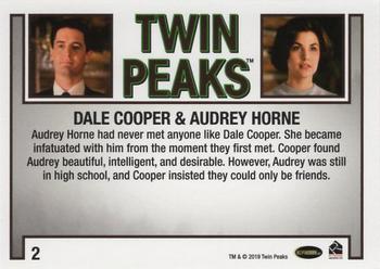 2019 Rittenhouse Twin Peaks Archives #02 Dale Cooper / Audrey Horne Back