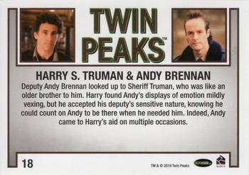2019 Rittenhouse Twin Peaks Archives #18 Harry S. Truman / Andy Brennan Back