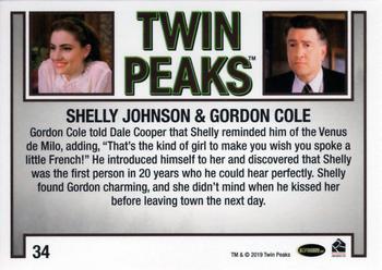 2019 Rittenhouse Twin Peaks Archives #34 Shelly Johnson / Gordon Cole Back