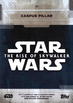2019 Topps Star Wars: The Rise of Skywalker #32 Caspus Pillar Back