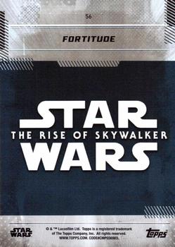 2019 Topps Star Wars: The Rise of Skywalker #56 Fortitude Back