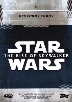 2019 Topps Star Wars: The Rise of Skywalker #57 Bestoon Legacy Back