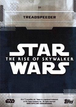 2019 Topps Star Wars: The Rise of Skywalker #59 Treadspeeder Back