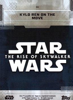 2019 Topps Star Wars: The Rise of Skywalker #66 Kylo Ren on the Move Back