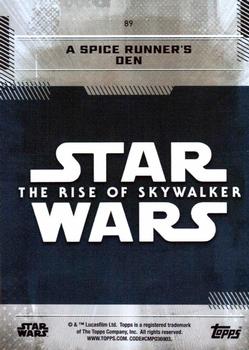 2019 Topps Star Wars: The Rise of Skywalker #89 A Spice Runner's Den Back