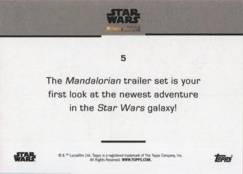 2019 Topps Star Wars: The Mandalorian Trailer #5 Moff Gideon Back